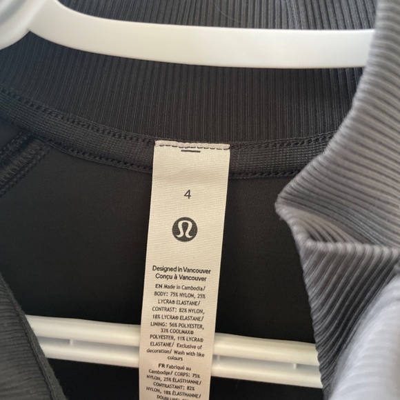 Lululemon Wunder Train Track Jacket Twill Graphite Grey SZ 4 NWT 🖤 - Picture 3 of 5